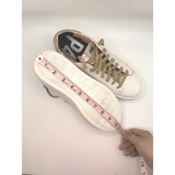 P448 gold and white classic platform Thea Wilder Sneaker size 41 / US 10.5 W